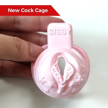 Sissy BDSM Pussy Vaginal Cock Cage Small Male Chastity Devices Bondage Lock Slave Penis Ring Sex Shop 18+ Gay Ladyboy Sex Toys 4
