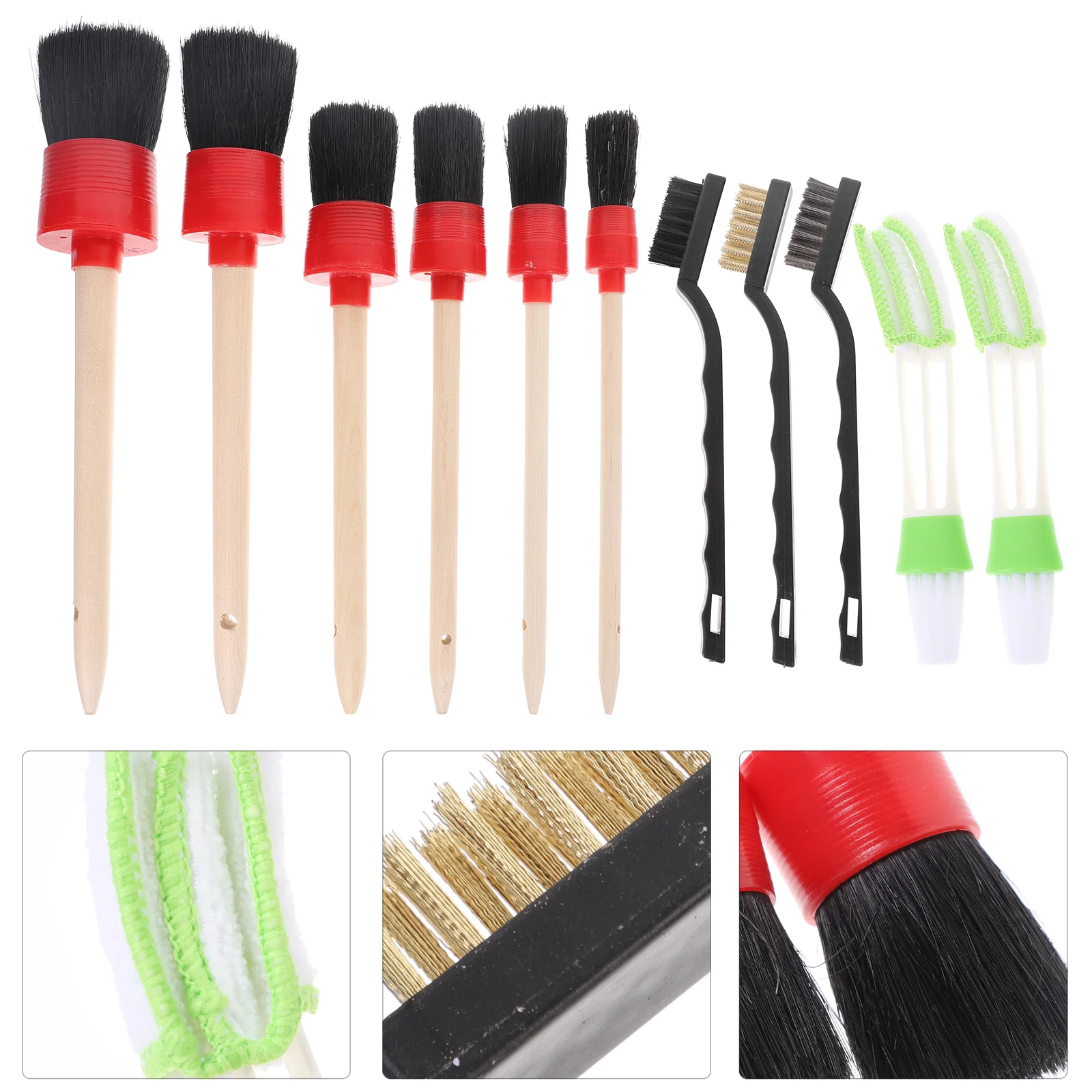 

Car Cleaning Brush Cloth for Accessories Drill Set Wash Kit Interior Detailing Suite