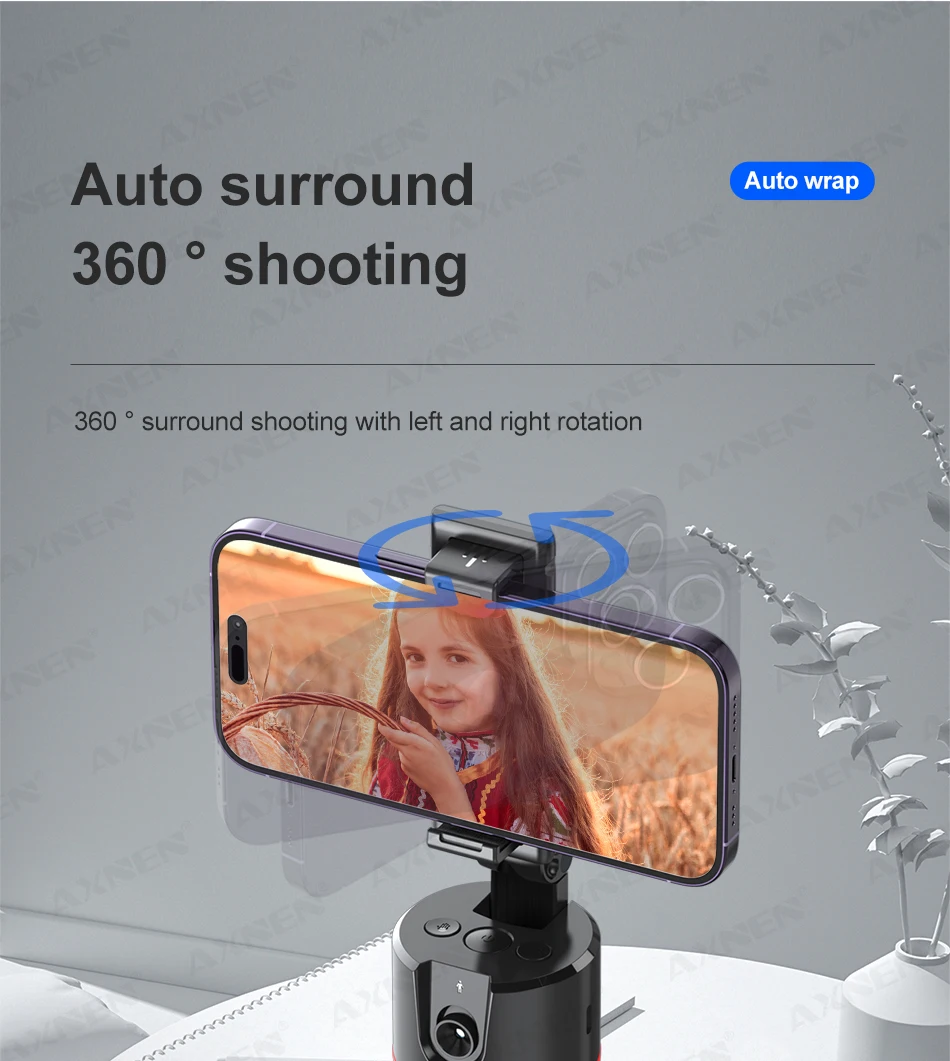 Axnen p02 360 graden smartphone gimbal met afstandsbediening_voghion.com