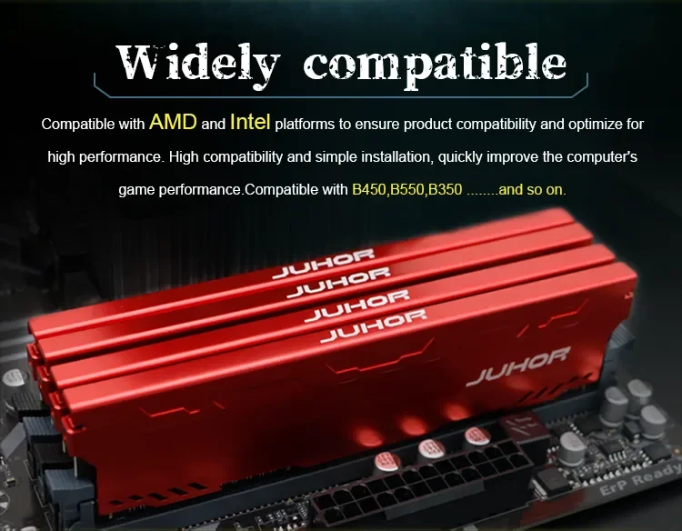 Description Picture 3 of itemJUHOR DDR4 Ram 16GB 8GB 32GB 2666MHz 3200MHz DDR3 8GB 1600MHz DIMM Desktop Memory New Memoria Rams With HeatSink