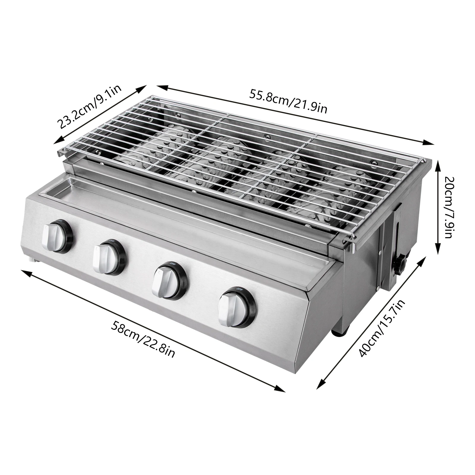 BBQ Propane Gas Stove Grill Stainless Steel Patio Garden Barbecue Grill gas stove barbecue stove barbecue grill