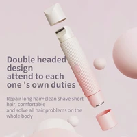 Double-Head Epilator Rechargeable Electric Epilator For Women Dual Head Hair Removal Device For Face Body Bikini Area Waterproof 1