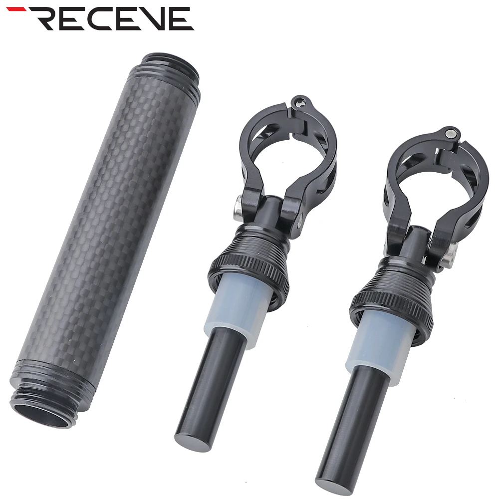 RECEVE Folding Bike Telescopic Rod Bicycle M Shape Handlebar Brace Bridge Extender Swallow-shaped Handlebar Holder For Brompton