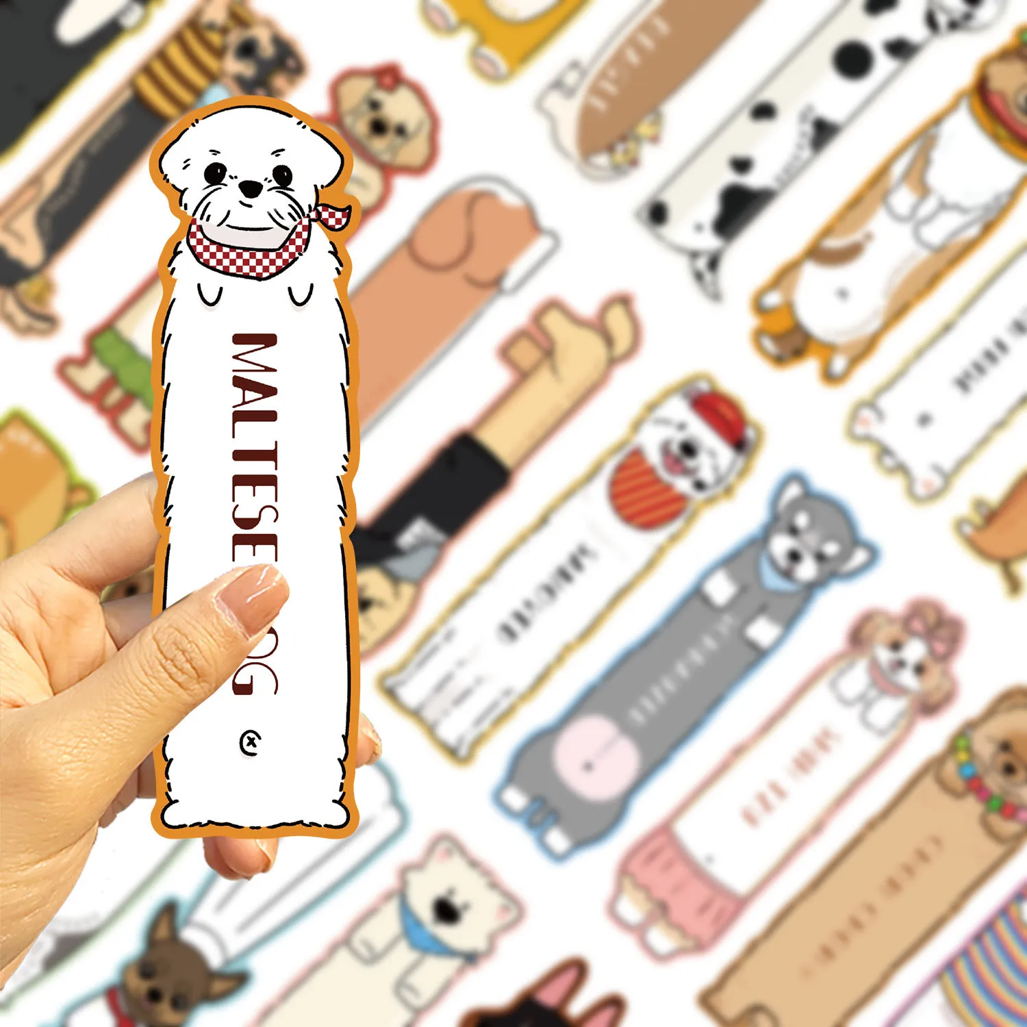 30pcs Cute Puppy Series Bookmarks Reading Book Accessories Book Mark Page Holder Cards Students Stationery Gifts