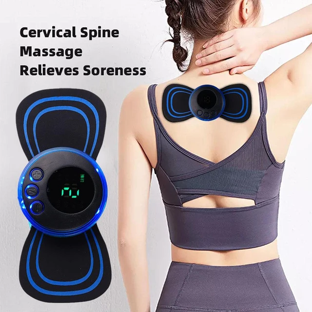 Mini Electric Neck Back Massager Relief Pain EMS Cervical Massage Patch USA