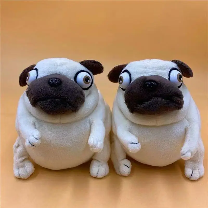 15cm Pig The Elf Pug Plush Toys Kawaii Sitting Fat Pug Dogs Toy Creative Plush Toy Stuffed Dolls Children Birthday Gift Dolls