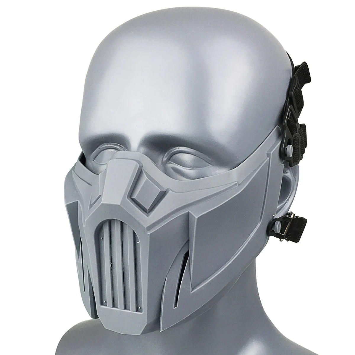 Airsoft Masker Half Gezicht Ademend Fangs Masker Voor Paintball Militaire Tactische Halloween Cosplay