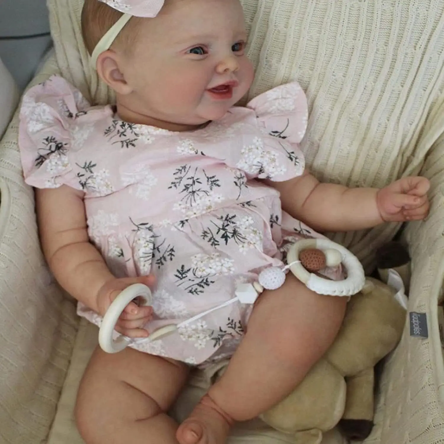 

24 Inch Ready Finished Soft Silicone Reborn Doll Maddie Girl Bebe Toddler Alive 3D Painted Advanced Painting Art Dolls Gift