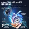 Fan 3000mA Portable Mini Hanging Neck Fan Bladeless Neckband Fan Digital Display Power Air Cooler USB Rechargeable Electric Fans 5