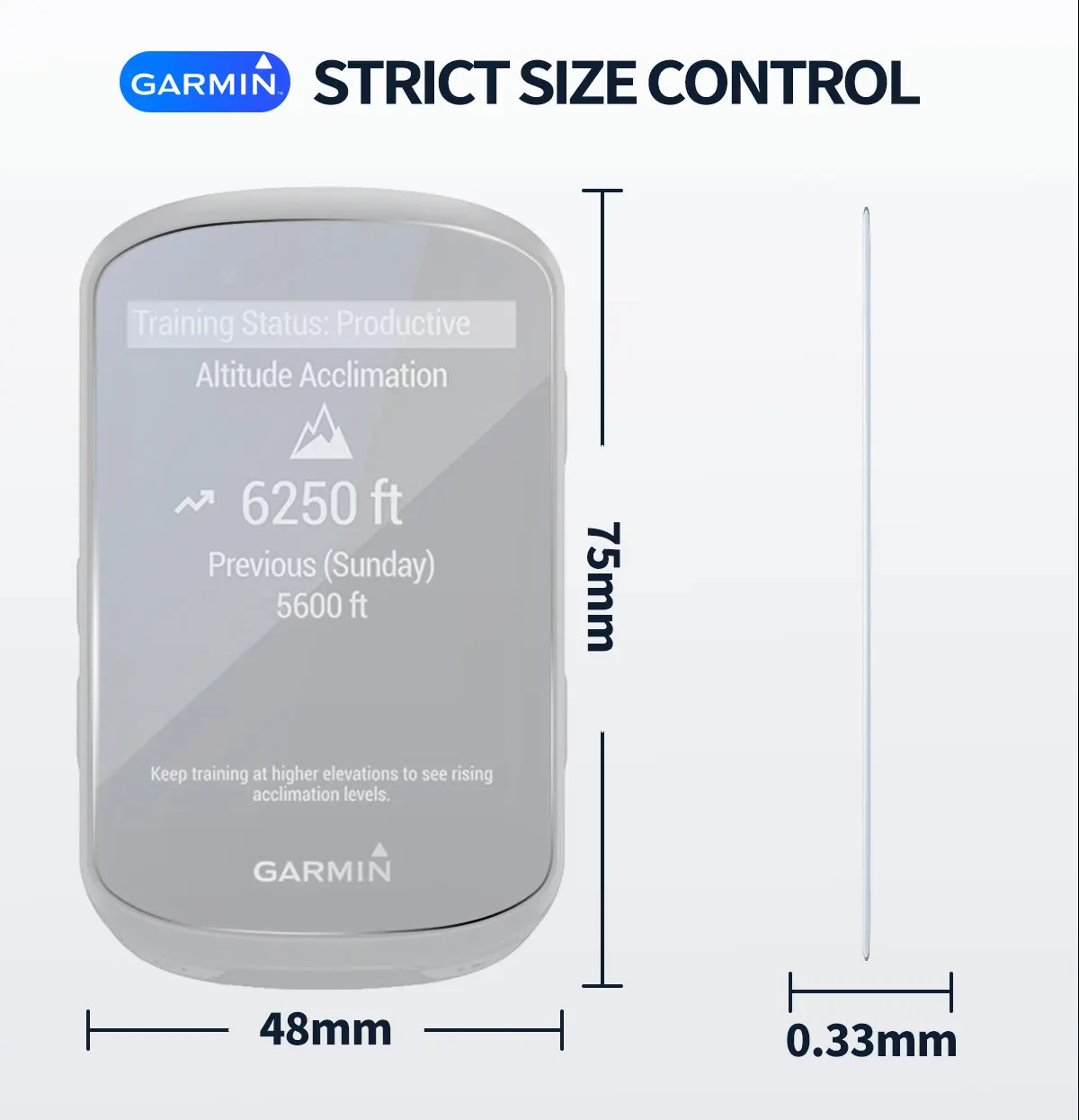Garmin-EDGE 530 830 0.33mm ȭ  ȭ ȣ Ŀ ȣ ʸ, Ŭ   ǻ ׼
