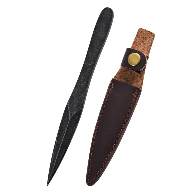 Stainless Steel Integrated Tea Knife Hand Meat Hand Forging Making Tea Ceremony Playing Ornament Sharpening Fruit Knife