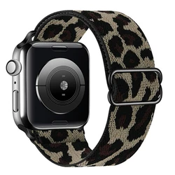 Elastic Nylon Loop Strap Bracelet Wristband - 44 45 49(10 11 - 46)MM (HY3 Leopard print)