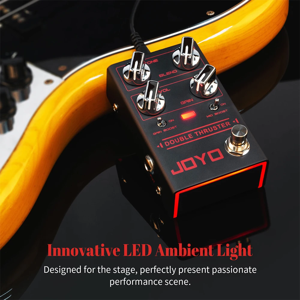 R-28 Bass Guitar Pedal Overdrive Effects with Independent Mid Frequency Double G