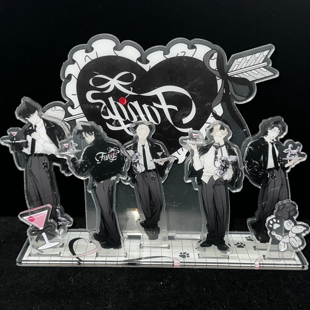 Vampire Fangs 15cm Acrylic Stand Halloween Decor Keychain