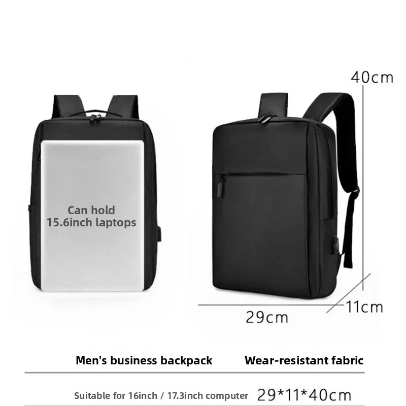 Large Capacity Travel Backpack, Zipper Closure, Men's Casual Computer Back Pack, Commuting Business Backpacks, Casual School Bag