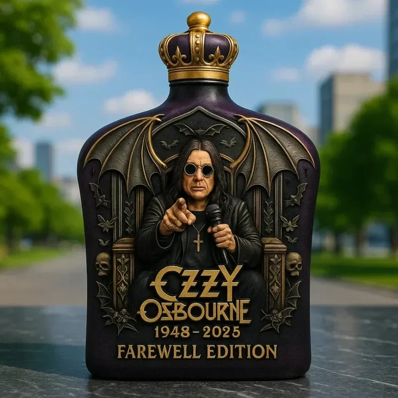 NEW Ozzy Osbourne Whiskey Bottle Back To The Beginning Commemorative Whiskey Wine Bottle Home Decor Statue Collection Crafts