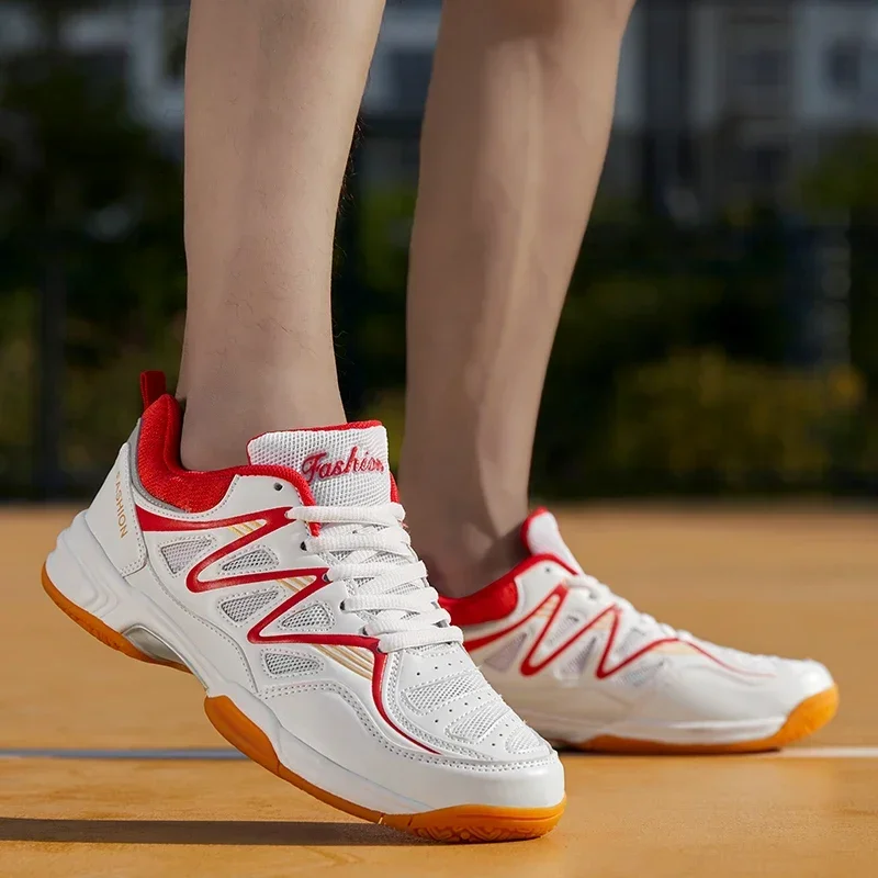 Professionelle Tennisschuhe für Männer und Frauen, atmungsaktiv, für Badminton, Volleyball, Tischtennis, Indoor-Sport, Training, Turnschuhe, Größe 48 – Detail 23