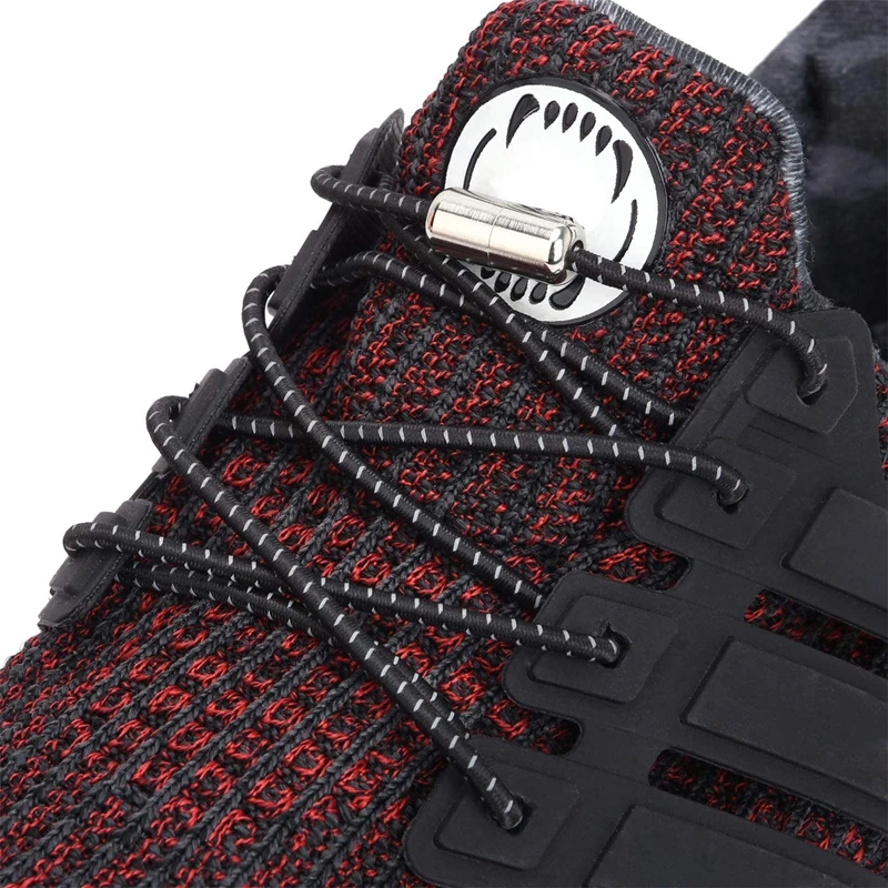 Reflective Shoelaces Without Ties No Tie Shoe Laces Elastic Laces Sneakers Boots Round Kids Adult Quick Shoe Lace Rubber Bands shoelaces without ties elastic shoelaces elastic shoe laces