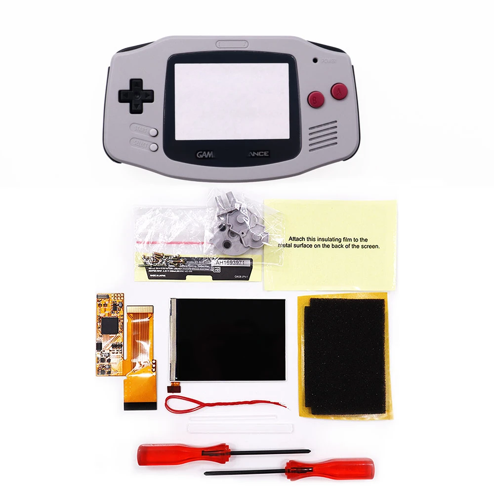 Newest GBA Brightness V2 IPS Backlight LCD Mod Kit For GameBoy Advance