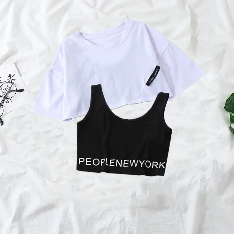 Spring and Summer Women's Suit 2023 Korean Version New Fashion Age Reduction Top Casual Overalls Three-piece Set