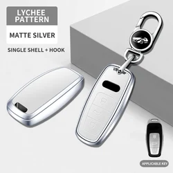 Sleek Metal Car Key Protective Case & Accessory Holder (Style A matte silver)