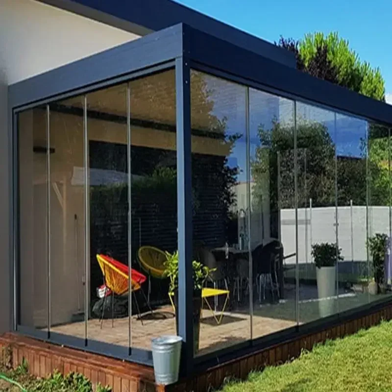Moderna Pergola Motorizzata In Alluminio Sun Gazebo Antipioggia Automatico Piegato Sistema Di Tetto Impermeabile Per Esterni Tende Da Sole Pergol Carp
