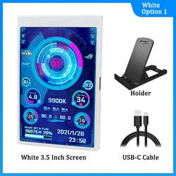 Compact IPS Type - C USB Mini Monitor with AIDA64 Integration (3.5  Inch Kit 1W)