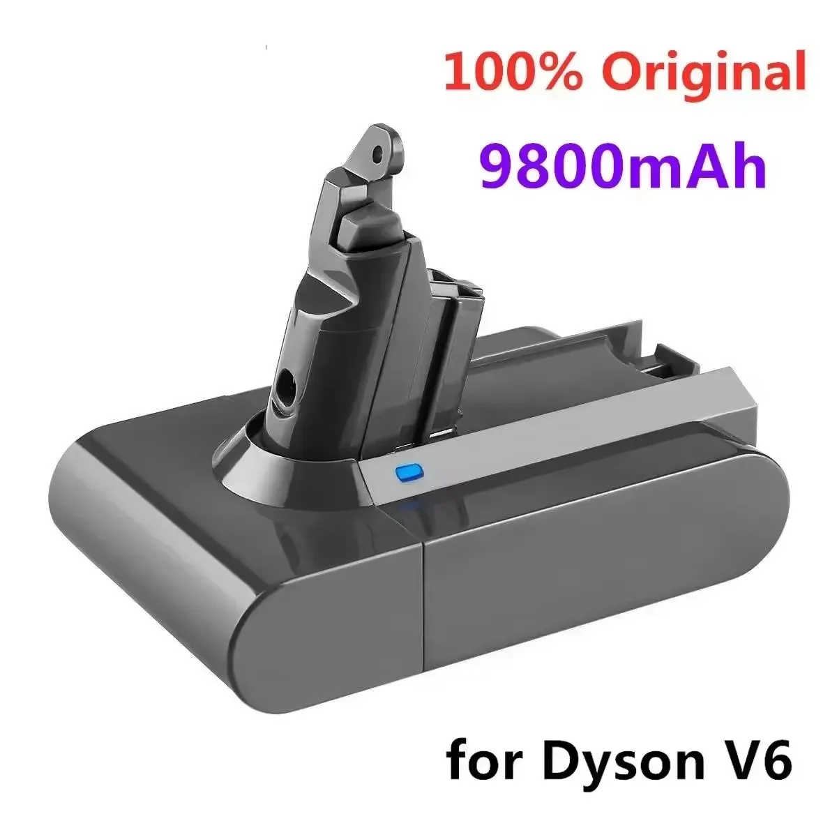 Power Tool Battery Rechargeable Battery Vacuum Cleaner Battery Battery Replacement -21.6V 9800mAh Li-ion Battery for Dyson V6 DC58 DC59 DC62 DC74 SV09 SV07 SV03 965874-02 Vacuum Cleaner Battery L30