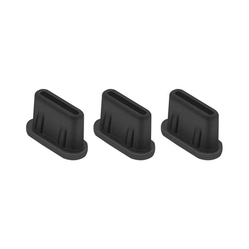 Dust plug USB C Charging Port Type C Interface Dust Plug Silicone Cover for Mini 3 Pro 3Pc