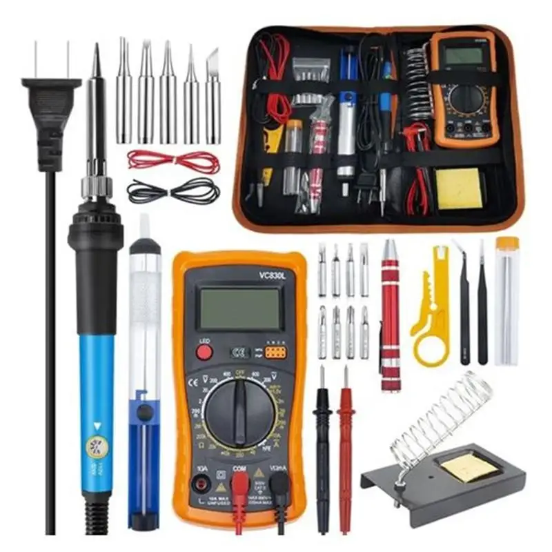 Soldering Iron Kit, Temperature, Humanized Design, Jewelry Soldering Kit,  Safe, Durable for DIY Welding for Maintenance US Plug-110V