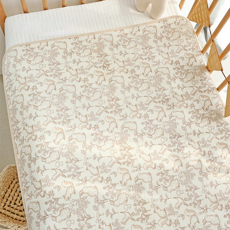 Cotton Baby Diaper Changing Mat Pad Covers Waterproof Children's Bed Sheet Bedding Items