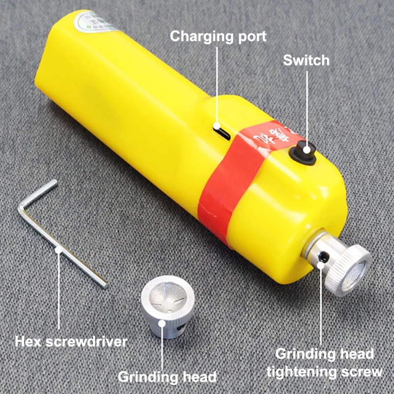Elektrische Billard Queue Tip Shaper Billard Pool Spitze Scuffer Shaper Tragbare Pool Queue Spitze Teller Und Reparatur Werkzeug Für Ändern – Detail 5