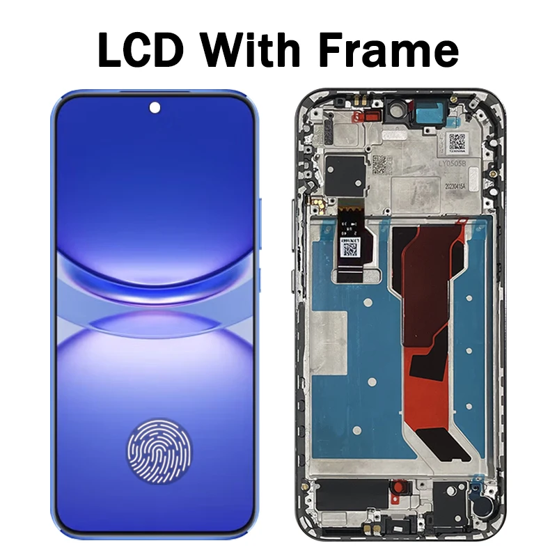 6.7"AMOLED For Huawei nova 12s LCD FOA-LX9 Display Touch Screen Panel Digitizer Assembly For Huawei Nova 12S Display Frame 3