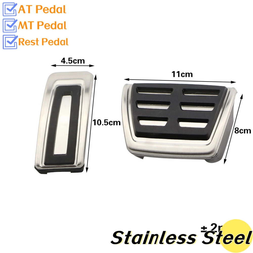 Car Accessories Pedal Cover Car Pedal Cover For Skoda Rapid Octavia 5E 5F A7 for VW GOLF 7 GTi MK7 Lamando POLO A05 Passat B8 Tiguan Allspace 2014-