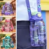 Cute Kids Water Bottle With Straw Portable Leakproof Outdoor Children's Cups 650ml High-capacity Kids School Water Bottle 2