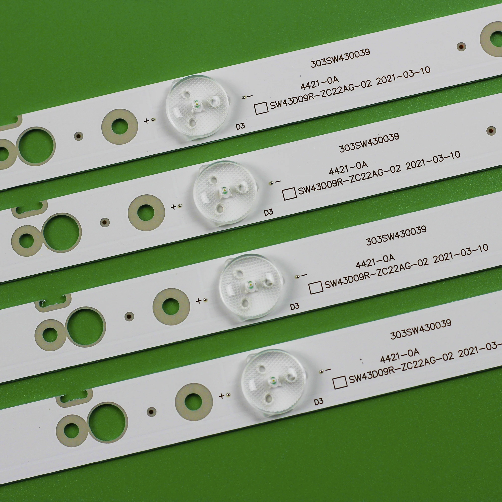 Conjunto de Tiras Led para Panasonic 43ug620v 43uj620v 43uj6200-ua Th43fx680c Sw43d09r-zc22ag Sw43d09l-zc22ag02 43u4700la 43e388g Pcs - Imagem 5