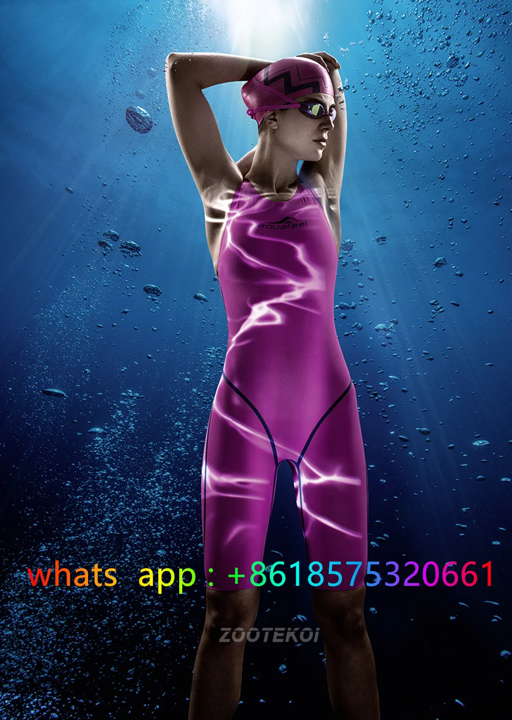 

2023 New One Piece Swimsuit Professional Sports Women Swimwear Open Water Competition Backless Bodysuit Comfortable Swimsuit