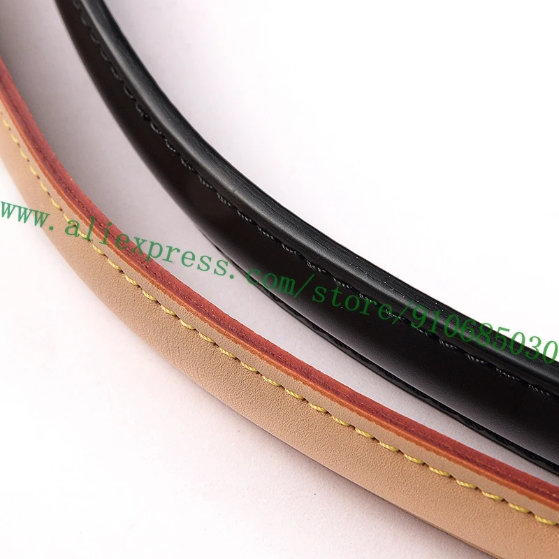 62cm Real Calfskin Shoulder Strap Bag Carry Belt For Designer Women Handbag Lady Purse 8 Color Raising Ridge Style