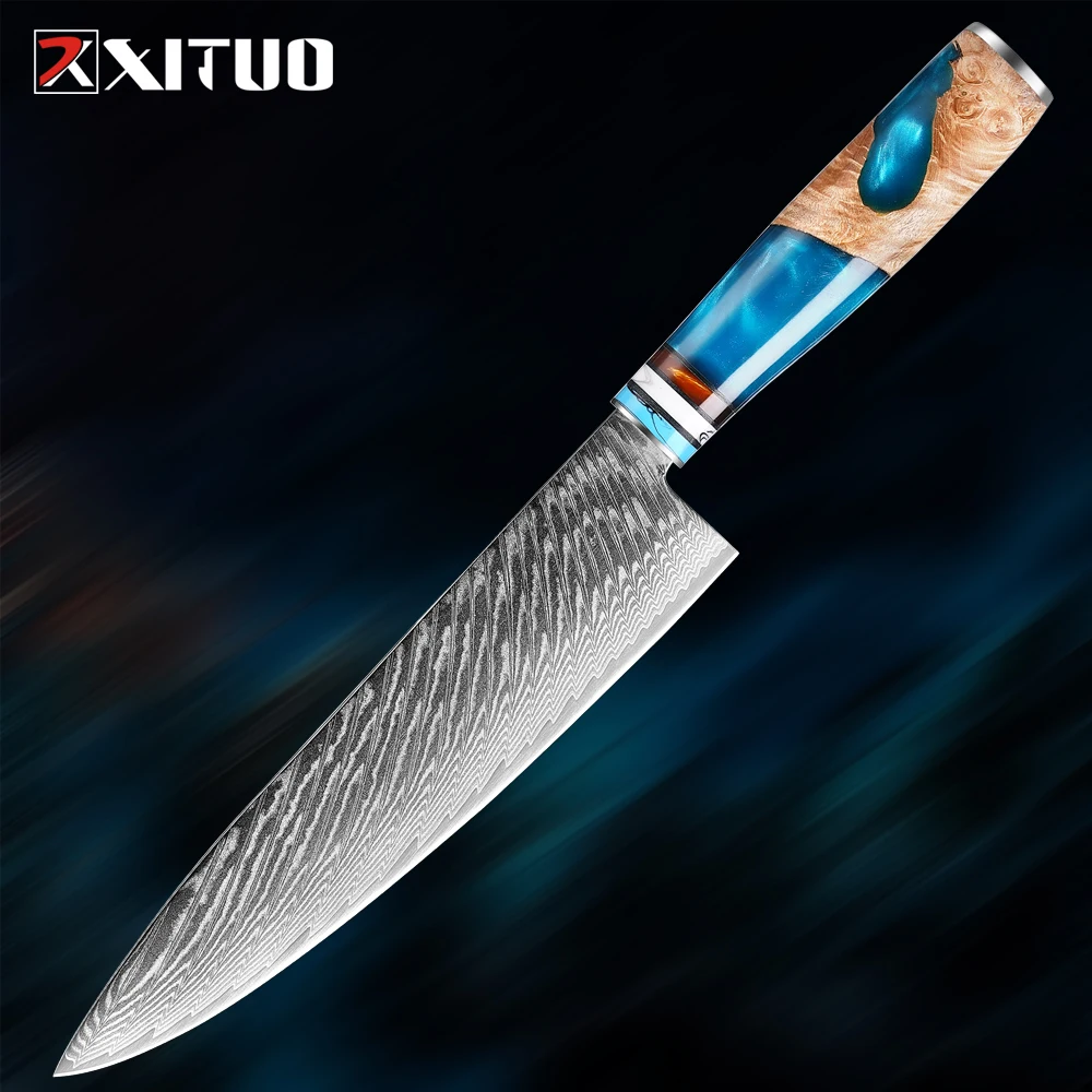 

Japanese Damascus Steel 8 Inch Chef Knife Kitchen Cleaver Knife Razor Sharp Slicing Knife For Meat Vegetable Cooking knives