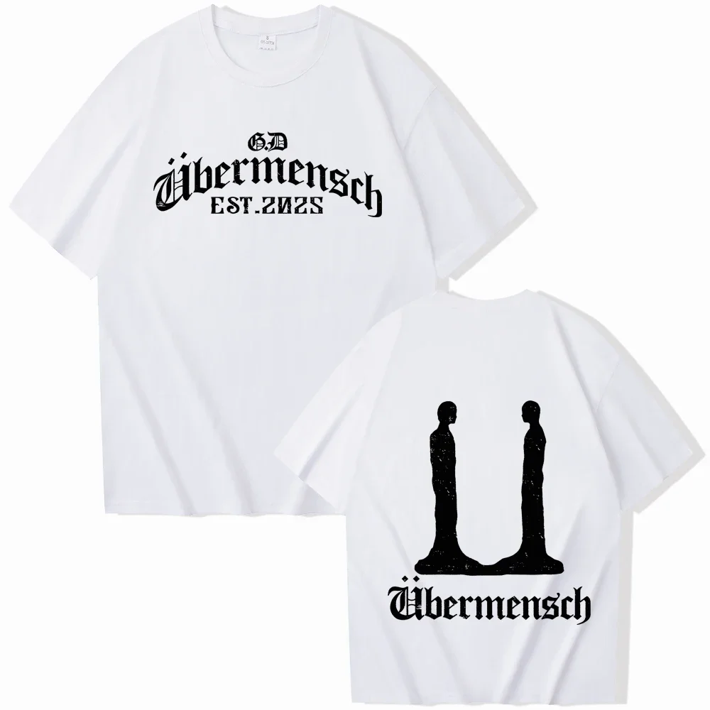 新品G-DRAGON Übermensch Tシャツ半袖XLサイズホワイトピンク 新品G-DRAGON Übermensch Tシャツ半袖XLサイズホワイトピンク