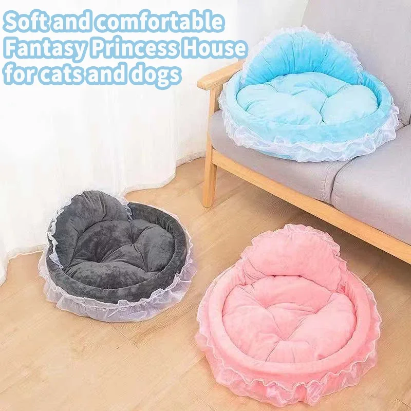 Pet Bed Dog Cat Sofa Detachable Oval Bed Basket pet bed