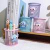 Stitch Iron Mesh Notebook Cup, Stitch Fans' Office and School Cute Desktop Stationery Pen Holder Pencil Box 4