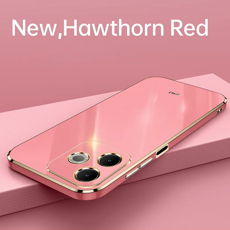 Luxury Plating Shockproof Silicone Back Cover - Soft and Durable Phone Case