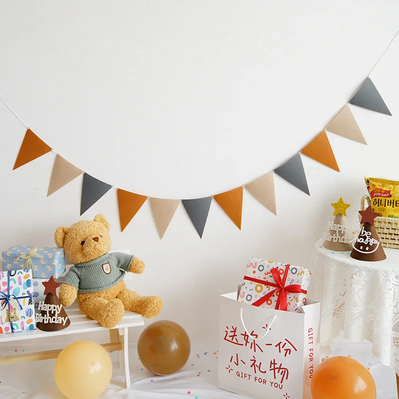 Colorful Pennant Banners String Flags Garland for Wedding Birthday Party Halloween Christmas Decorations Party Supplies 2.5M
