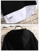 Sweat-shirt à capuche pour hommes, Streetwear décontracté, Y2K, noir, hauts pour hommes, mode coréenne, élégant, Hip Hop, vêtements Anime Dacning 6