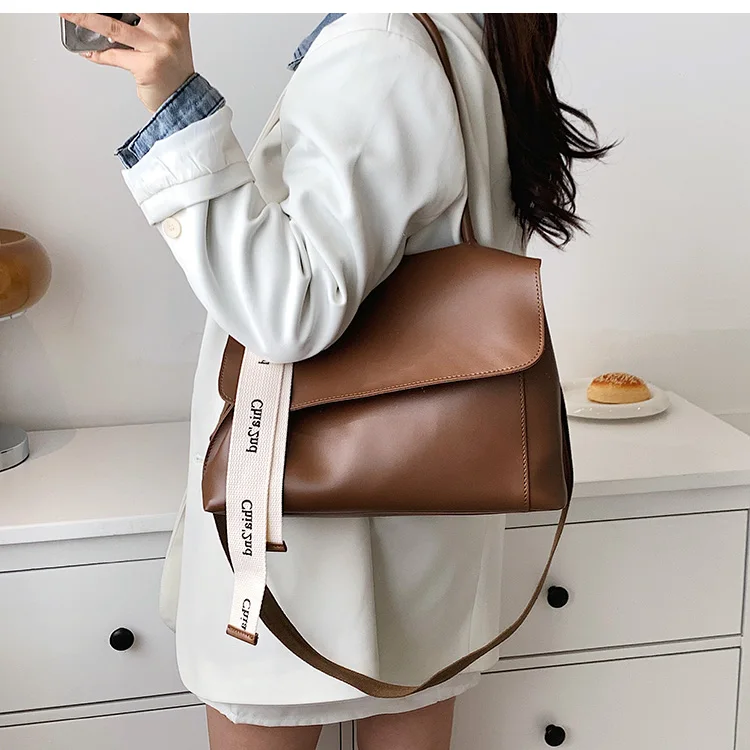 Tote Ba per le donne 2022 Borsa in pelle PU e Handba Lady Fashion Casual Tinta unita Lare Capacità Pendolare Spalla_voghion.com