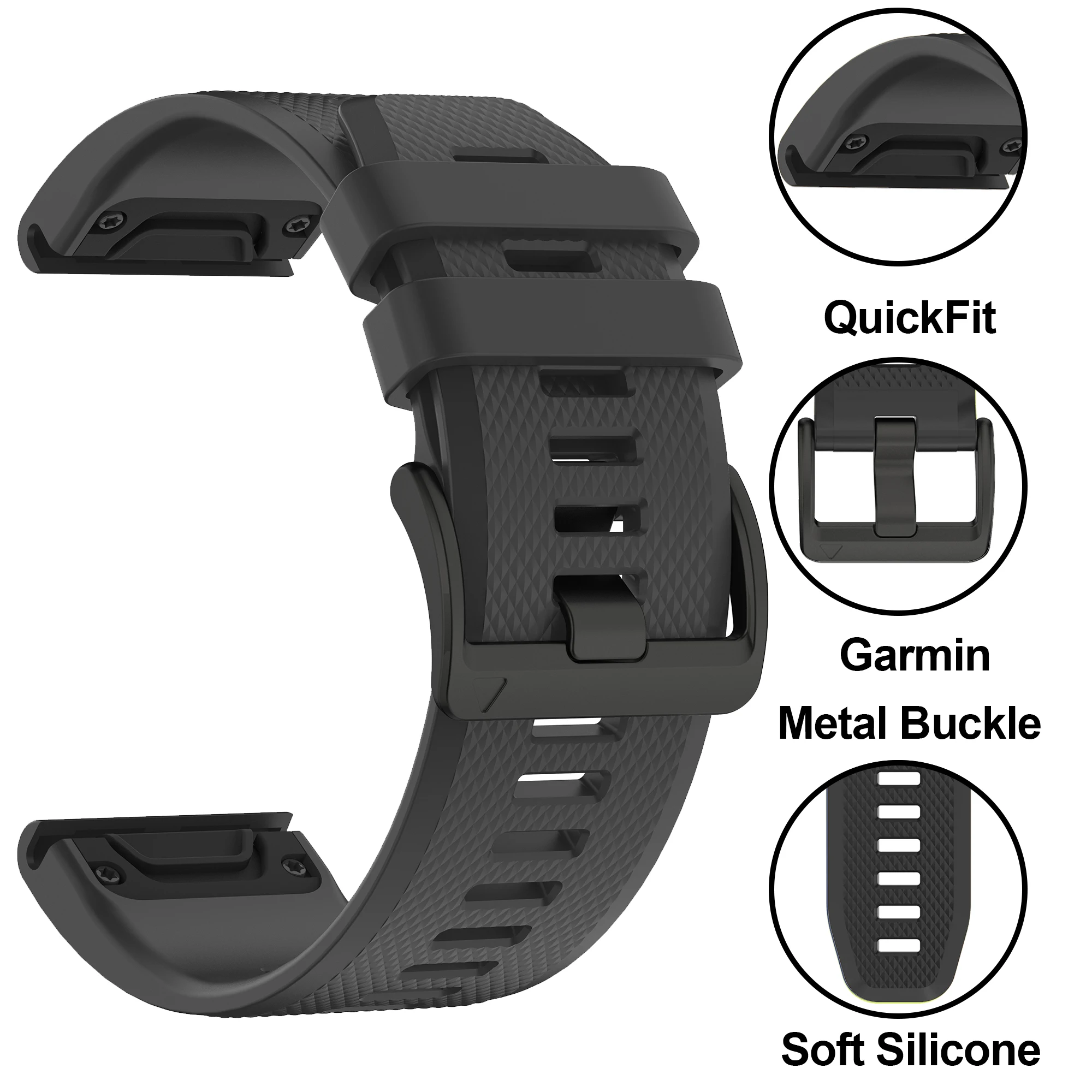 Premium Silicone QuickFit Strap - Durable and Versatile Watch Band Replacement