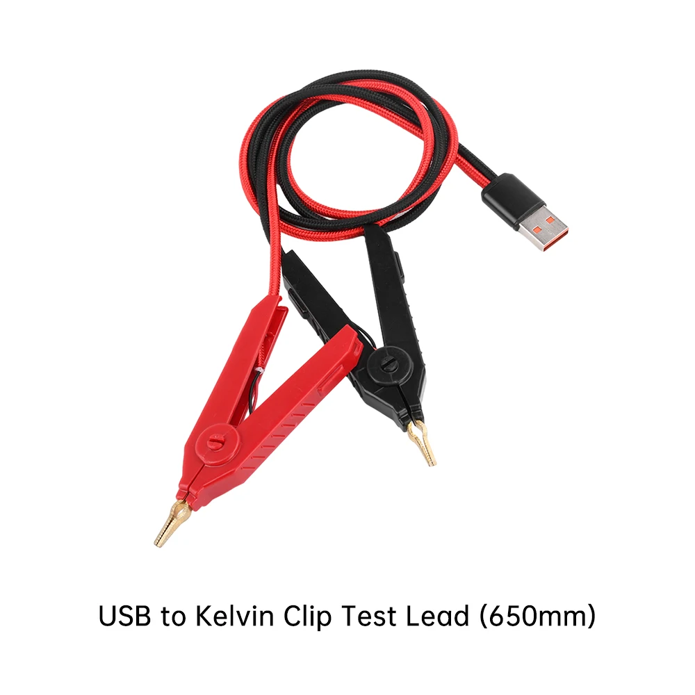 Voltage Tester Transistor Tester Resistance Tester 4-Wire DC5V High Precision Voltage Internal Resistance Tester 1.77&Prime; TFT Display 0.1m&Omega;~20&Omega; 0.001V~45V Lithium Battery Test TS4520