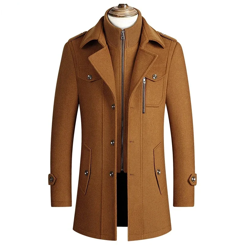 Comprar Abrigo De Lana De Otoño E Invierno Chaqueta De Gabardina De Lana Gruesa Delgada De Talla