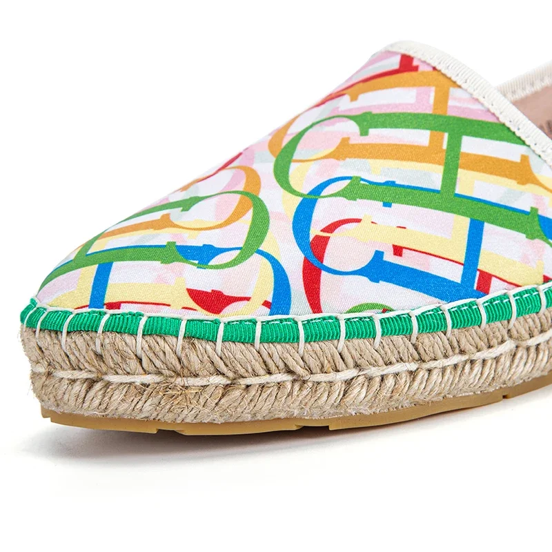 المتسكعون CH المرأة عارضة الأحذية القماش المسطح أح...